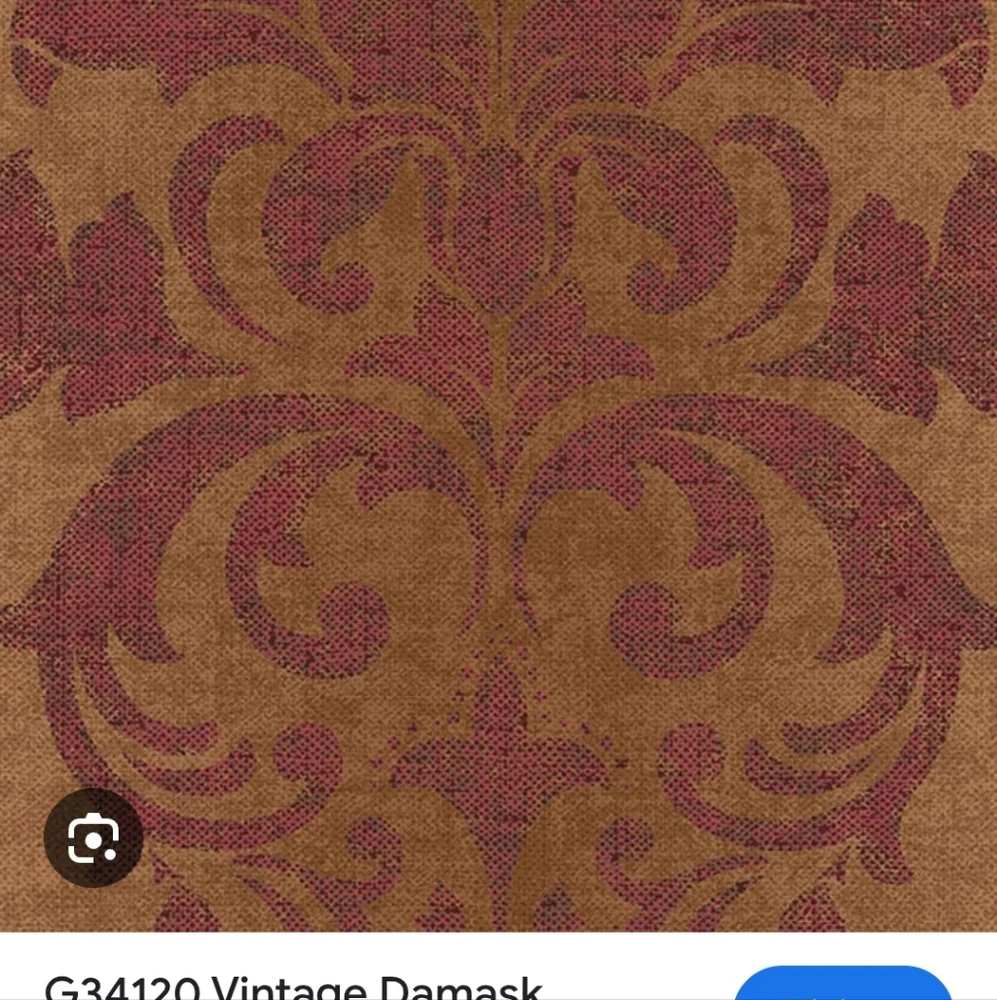 4 Rolls Of Damask Wallpaper